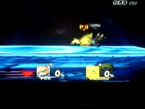 Pikachu Chain Grab w/fox :D (brawl)