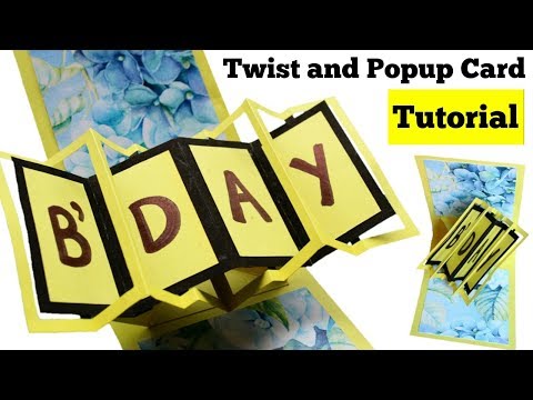 How to make Twist and Pop up Card | Handmade Friendship Day Card Tutorial | Pop up Birthday Card |