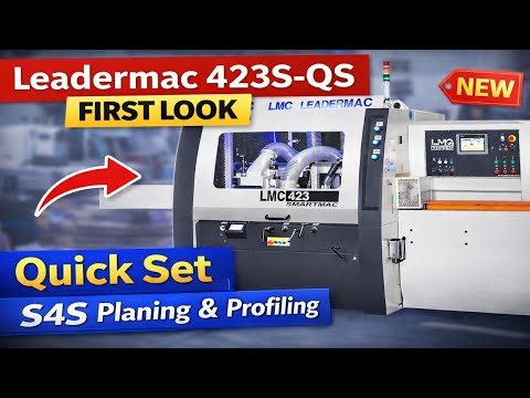 NEW Leadermac 423S-QS Quick Set Moulder for S4S Easy to Operate