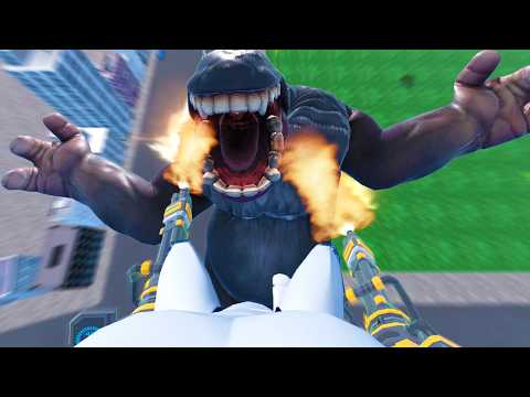NEW Minigun Turns into a JETPACK - Kaiju Battle Simulator