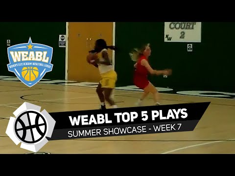 Mariam Olawoyin nasty spin move to the hoop! WEABL Top 5 Plays - Week 7 Summer Showcase