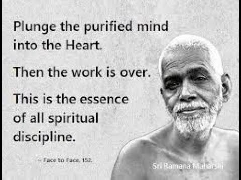 Philosophy Of Bhagwan Sri Ramana Maharshi For  Sadhakas Engaged In Self Enquiry To Realize  Self Pt1