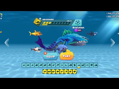 hungry shark evolution abysshark max level