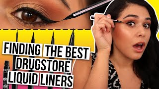 Testing & Ranking The BEST Drugstore Liquid Eyeliners