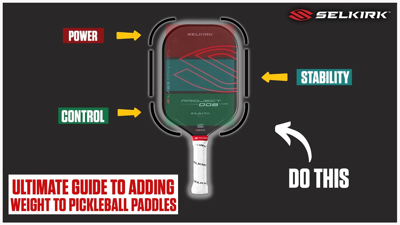 Where to Put Weights on Pickleball Paddle for Maximum Control