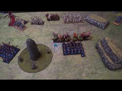 Daemons of Chaos vs High Elves  - 2400 Points WHFB 8th Edition