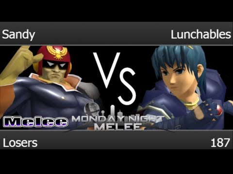 MNM 187 - Sandy (C Falcon) vs FX | Lunchables (Marth) Losers - Melee