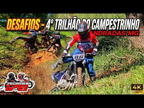 INACREDITAVEL: Trilha de Moto em Andradas MG: Desafios do 4º Trilhão do Campestrinho ✊💨