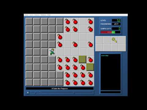 CCLP4 level 52 solution - 103 seconds