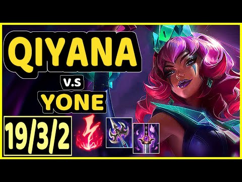 PEKIN WOOF (QIYANA) vs YONE - 19/3/2 KDA MID GAMEPLAY - NA Ranked GRANDMASTER