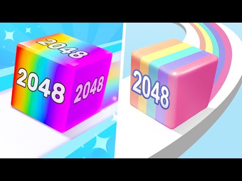 Chain Cube 2048 vs Jelly Run 2048: New Shape - Max Level Gameplay (Part 1)