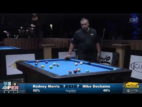 2015 US Open 8-Ball: Rodney Morris vs Mike Dechaine (Hot Seat Match)