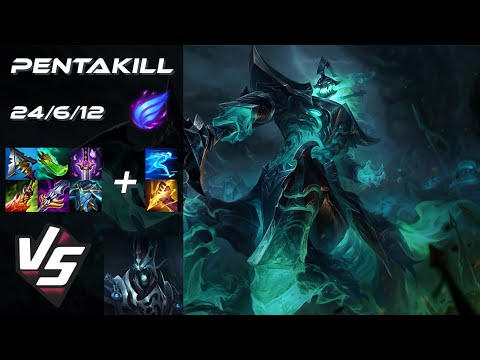 JUNGLE Hecarim vs Karthus [PENTAKILL] - EU Grandmaster Patch 25.23