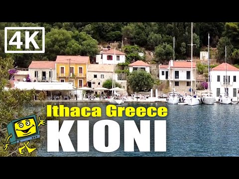 Kioni - Ithaca - Greece - 4K Walking Tour - June 2022