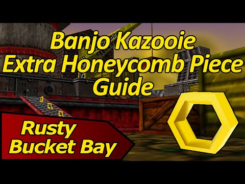 Collecting Extra Honeycomb Pieces in Rusty Bucket Bay - Banjo Kazooie Extra Honeycomb Piece Guide