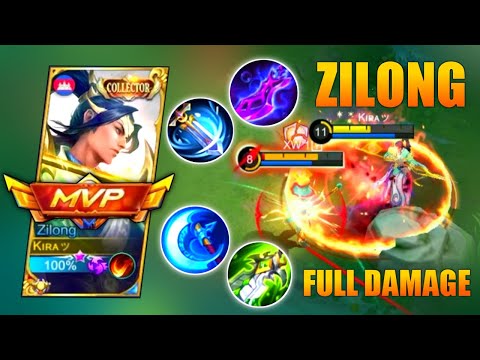 Zilong Brutal Build Full Damage | Zilong Top Global Build | Zilong Full Gameplay