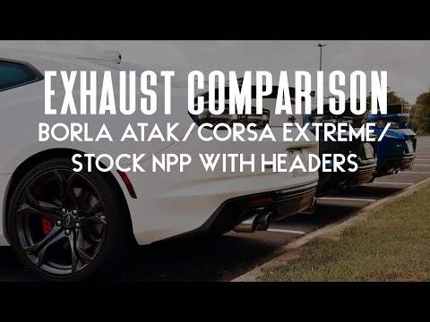 Corsa Variable vs Borla Atak vs Headers Stock NPP