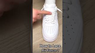 How Lace Nike Air Force 1 | Shoe Lace Style #trending #shorts #sneakers