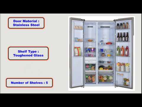 CANDY 602 L Frost Free Side by Side Refrigerator with 100% Convertible Technology