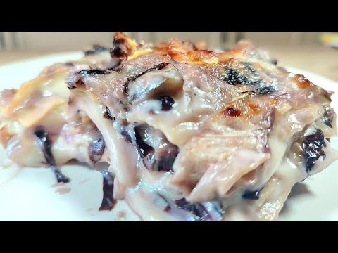 NON HO MAI MANGIATO UNA #LASAGNA COSÌ BUONA al #RADICCHIO, FORMAGGIO e NOCI ricetta facile e veloce