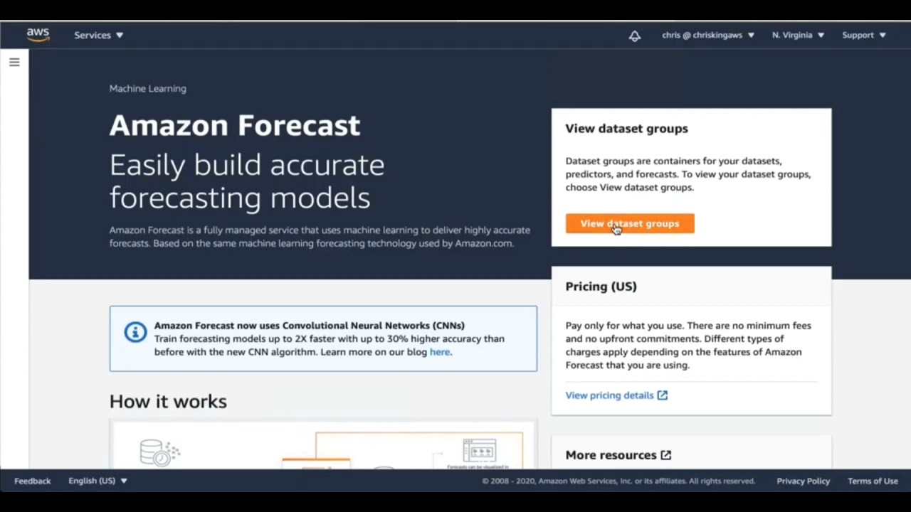 Amazon Forecast demo by Team Neoterics
