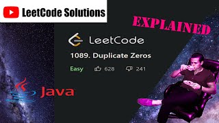 LeetCode 1089. Duplicate Zeros Solution Explained - Java