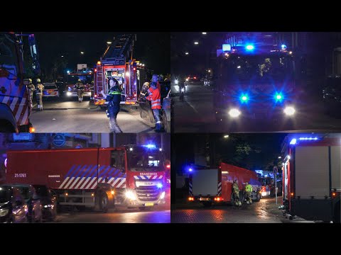 Brandweer Oss, Berghem en Heesch met spoed naar een Middelbrand aan de Berghemseweg in Oss