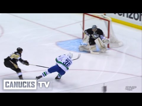 Jannik Hansen 1-0 Goal vs Penguins (Jan. 23, 2016)