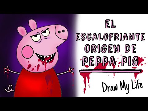 El escalofriante origen de Peppa Pig 🐷 Draw My Life Terror