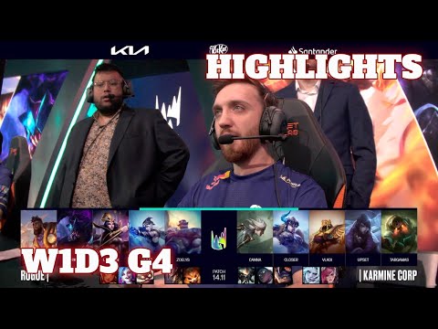 RGE vs KC - Highlights | Week 1 Day 3 LEC Summer 2024 | Rogue vs Karmine Corp W1D3