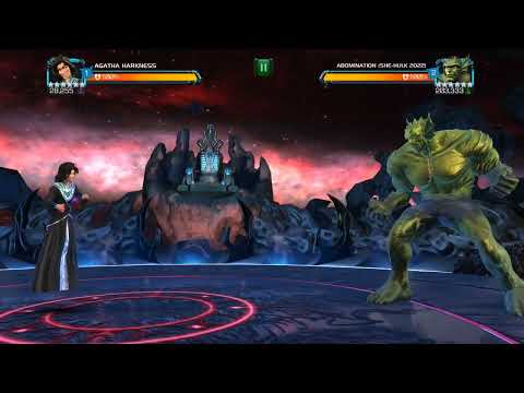 AGATHA HARKNESS MCOC Special Attacks and Moves  VS Scarlet Witch Multiverse Of Madness