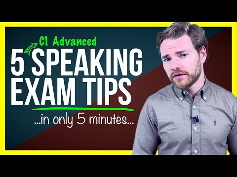 5 TIPS for your C1 ADVANCED (CAE) Speaking Exam in 5 MINUTES!