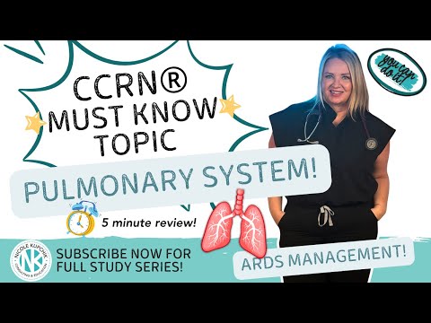 CCRN Exam Review! Pulmonary Review | ARDs Management