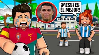 Me CONVERTI en CRISTIANO RONALDO en BROOKHAVEN roblox y me humillaron 😭 💔