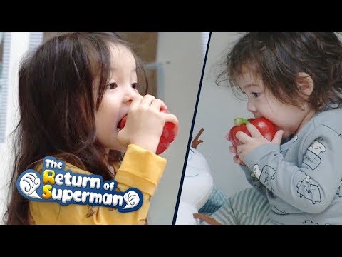 Gun Hoo Picks up a Red Bell Pepper~ What is Happening to His Tongue? [The Return of Superman Ep274]