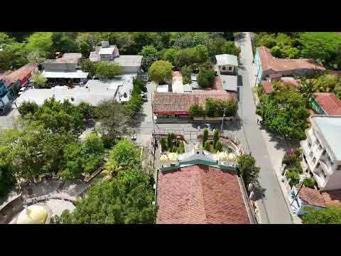 Agua caliente chalatenango a vista de drone