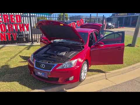 2010 Lexus IS250 Prestige Sedan 6sp Sports Auto - RED GOES FASTER!!!