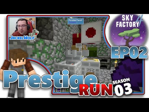 SKY FACTORY 4 - PRESTIGE RUN SEASON 3!!! EP02 [CAVE DIMENSION WORLD]