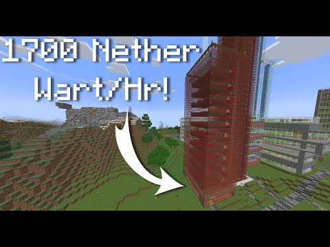 STACKABLE Semi-Automatic NETHER WART FARM 1.21+