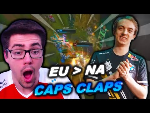 CAPS CLAPS I LCK FAN REACTS NA VS EU MSI 2022