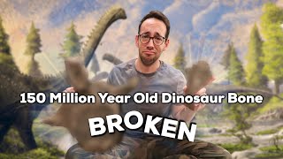 150 Million Year Old Dinosaur Bone Unboxing GONE WRONG
