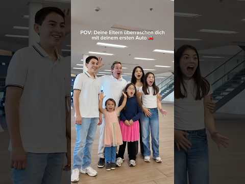 1. neues Auto 😍🚗 Große Überraschung #shorts Mamiseelen