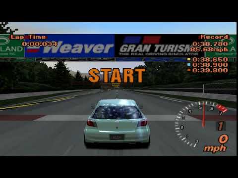 Gran Turismo 2 (PS1) | B-1 license, Toyota Vitz F '99 | (Duckstation)