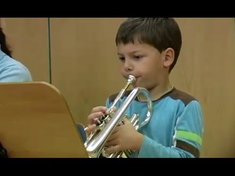 5 year old trumpet kid, Old Mc Donald