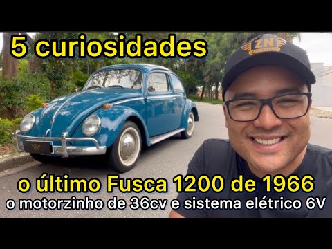 ÚLTIMO FUSCA 1200 de 1966: 5 curiosidades, avaliação do clássico Volkswagen