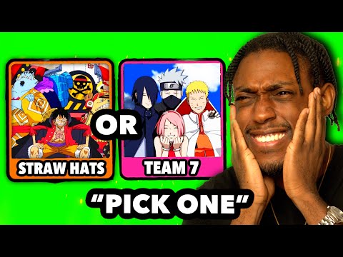Pick the STRONGER Anime Team Or LOSE!!