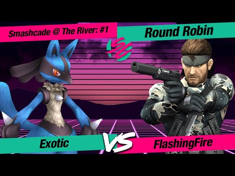 Smashcade @ The River #1: P+ RR Exotic (Lucario) VS FlashingFire (Snake)