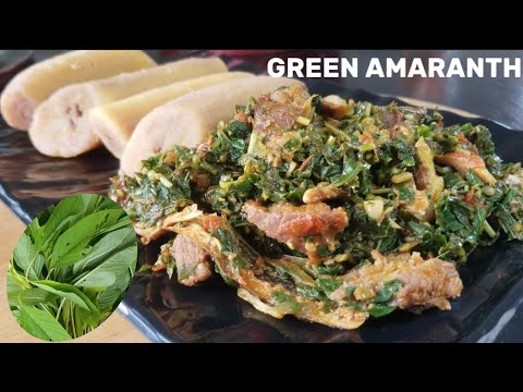 GREEN AMARANTH || CALLALOO||DELICIOUS CAMEROON FRIED GREEN RECIPE