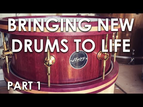 Building Handmade Stave Shell Drums - Behind the Scenes with d'Evercy Drums UK (Part 1)