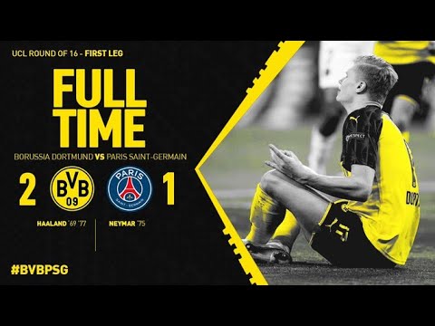 BORUSSIA DORTMUND 2 - 1 PARIS SAINT GERMAIN 18/02/2020 - All Goals & Highlights - Champions League